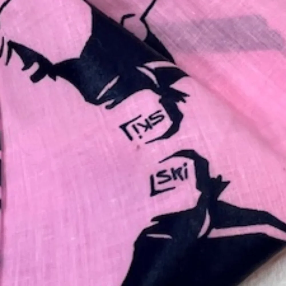 Indianhead Michigan Cotton Ski Scarf Bandana Pink 21